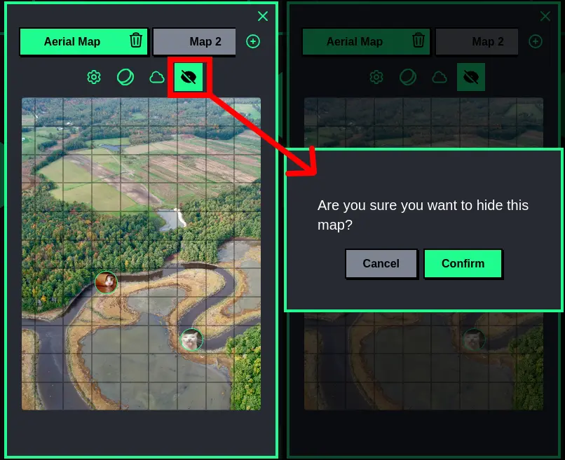 Map Visibility Control