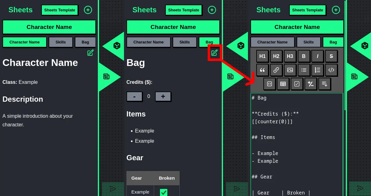 Double Click Sheets