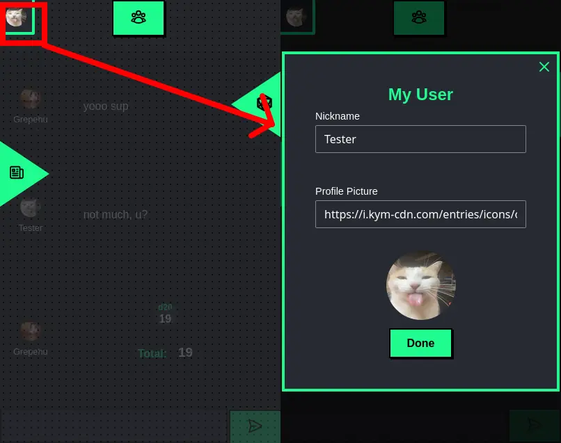 Editing User Profile